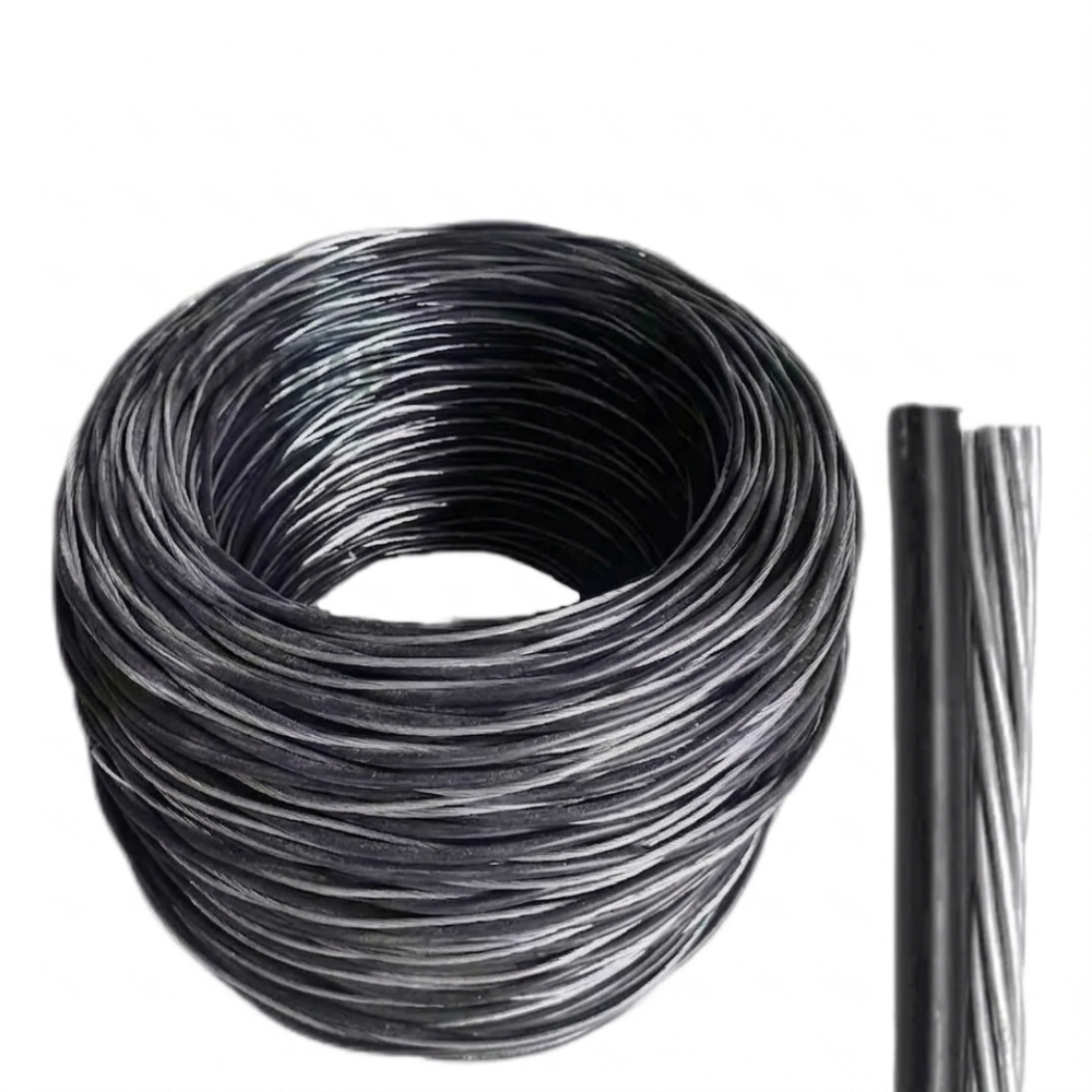 Hallux Service Drop Wire Duplex AWG 10 50mm 1 Cable Insulated and 1 Bare 300metersRoll