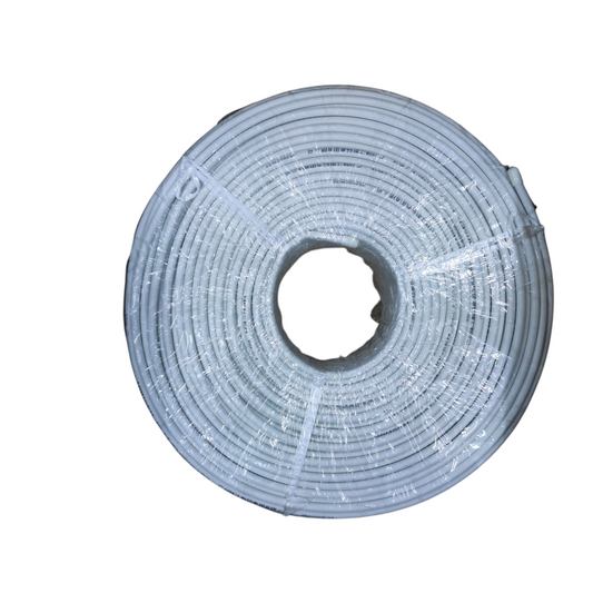 Hansen RG6 200 Meters White CCTV Coaxial Cable Pure Copper Shielded RG6-Q 75 Ohms