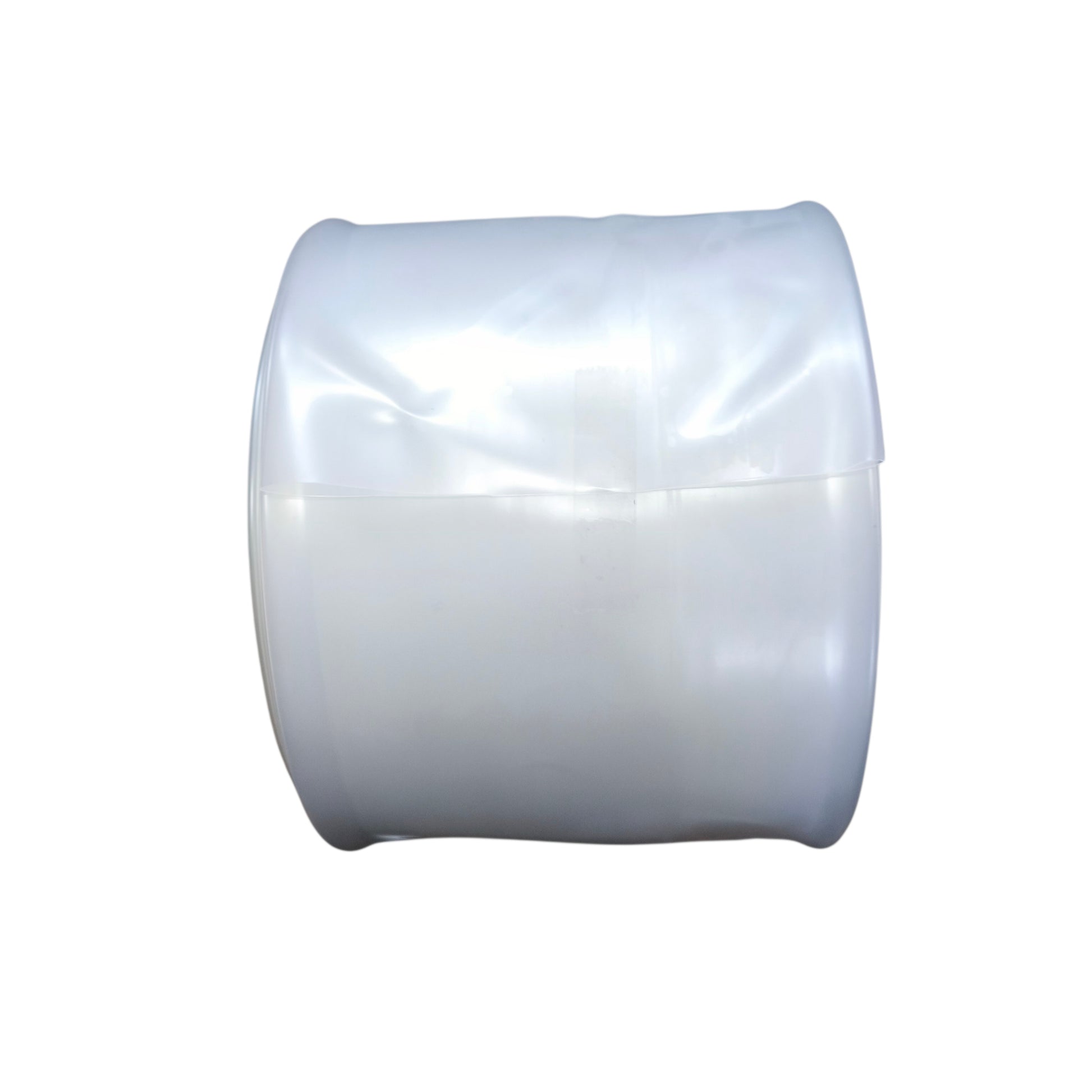 White plastic roller on a white background