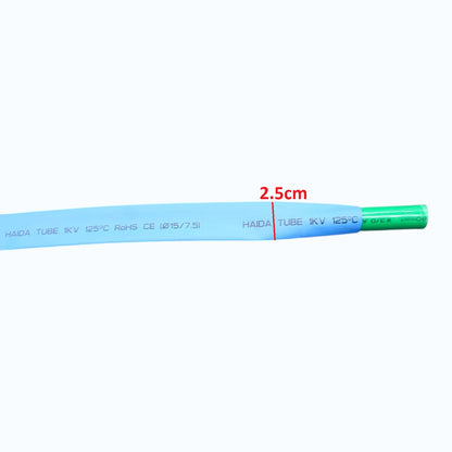 Heat Shrinkable Tube 15mm Blue for 80mm 3/0 AWG Temp. rating 125°C,Voltage Rating 0.6/1kV 100meters per roll