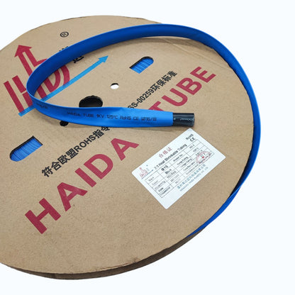 Heat Shrinkable Tube 16mm Blue for 100mm 4/0 AWG Temp. rating 125°C,Voltage Rating 0.6/1kV 100meters per roll