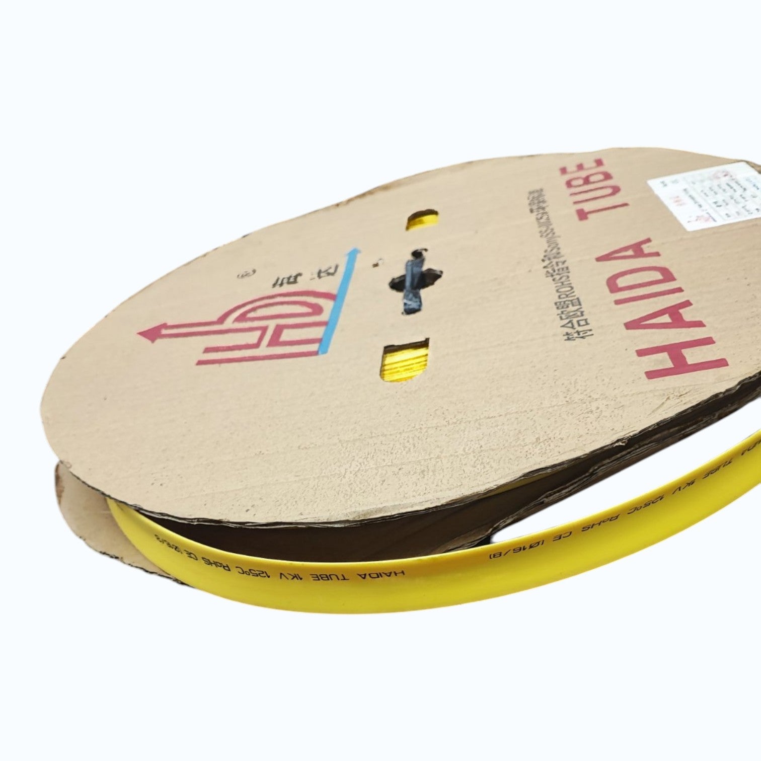 Heat Shrinkable Tube 16mm Yellow for 100mm 4/0 AWG Temp. rating 125°C,Voltage Rating 0.6/1kV 100meters per roll