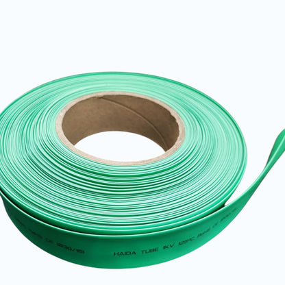 Heat Shrinkable Tube 30mm Green Temp. rating 125°C,Voltage Rating 0.6/1kV 50meters/roll