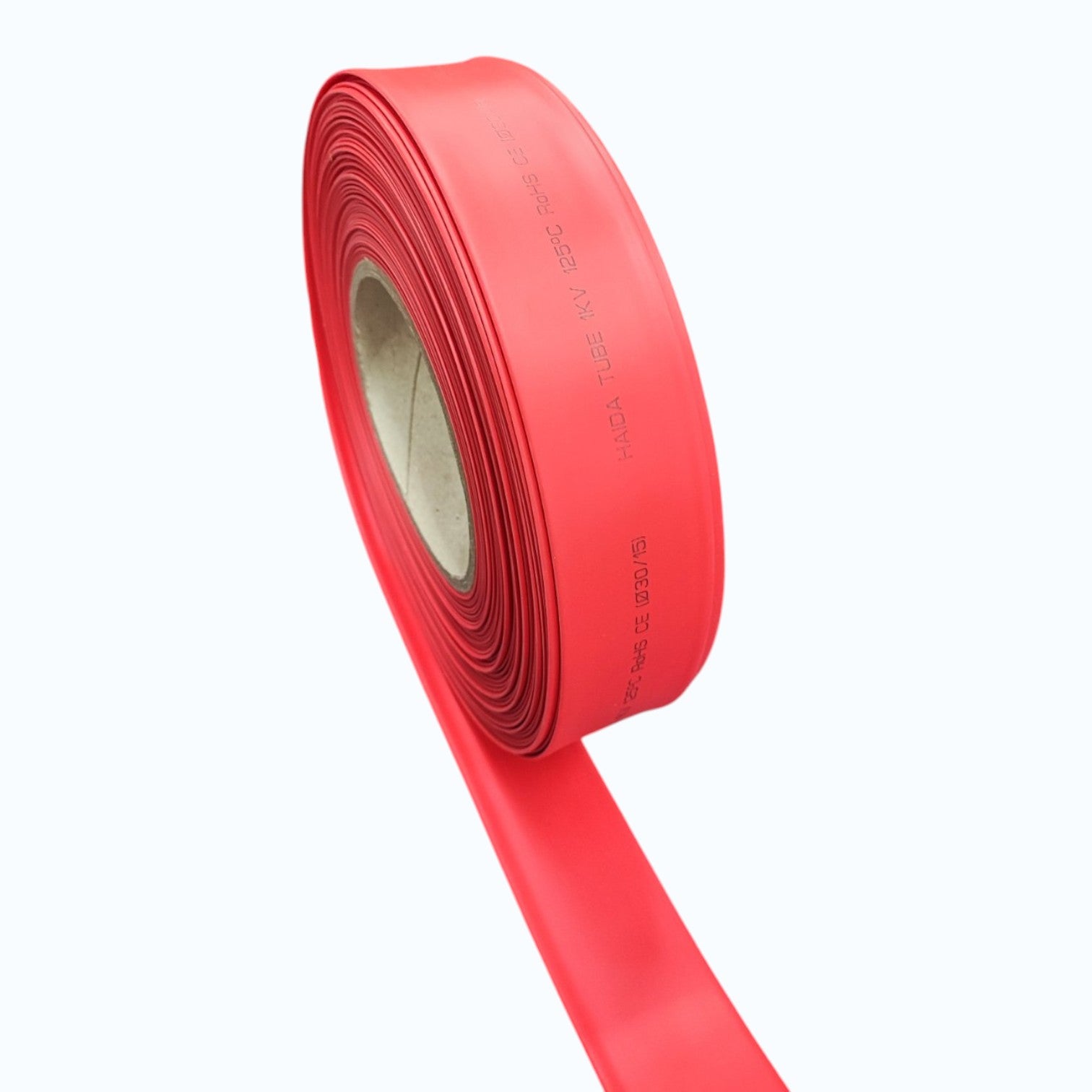 Heat Shrinkable Tube 30mm Red Temp. rating 125°C,Voltage Rating 0.6/1kV 50meters per roll