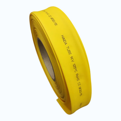 Heat Shrinkable Tube 30mm Yellow Temp. rating 125°C,Voltage Rating 0.6/1kV 50meters per roll