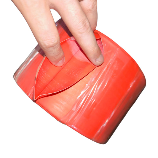 Heat Shrinkable Tube 70mm Red 1 Meter Per Order 125 Degrees Celsius 2:1 Ratio 1000V Insulation 25 Meters Per Roll