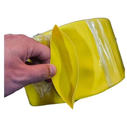 Heat Shrinkable Tube 80mm Yellow 1 Meter Per Order 125 Degrees Celsius 2:1 Ratio 1000V Insulation 25 Meters Per Roll Electx Electrical Supply