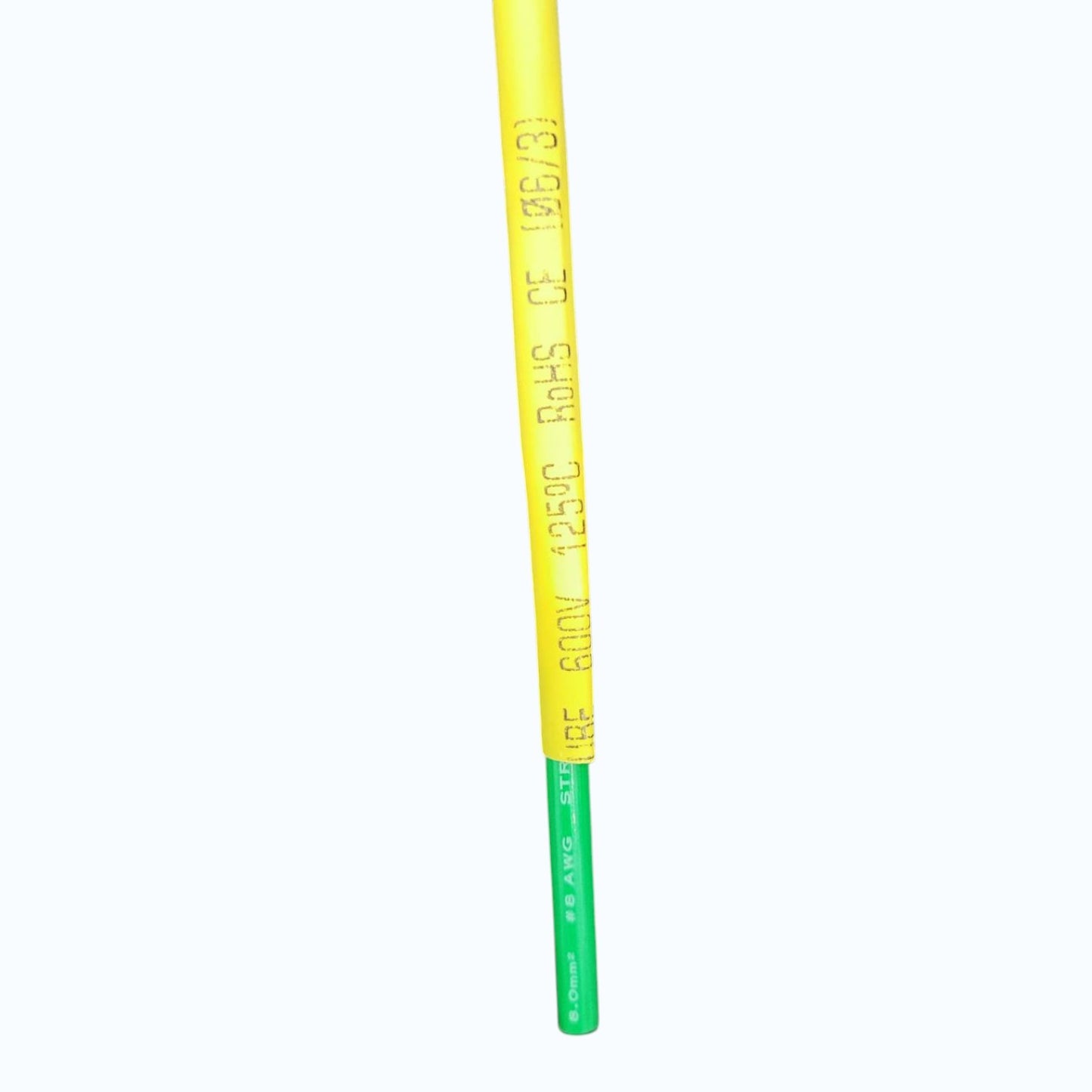 Heat Shrinkable Tube Yellow (6mm) for 8.0mm-14mm 8/7 -6/7 AWG Temp. rating 125°C,Voltage Rating 0.6/1kV 200meters per roll