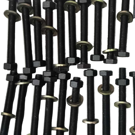High Tensile Hexabolt with Locknut and Washer 12mm x 110mm