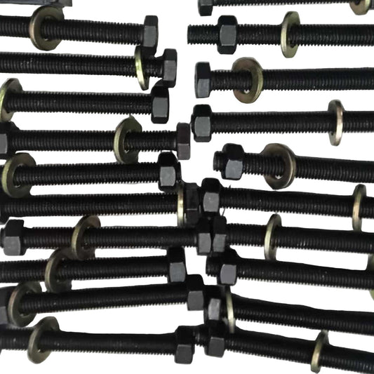 High Tensile Hexabolt with Locknut and Washer 12mm x 110mm II