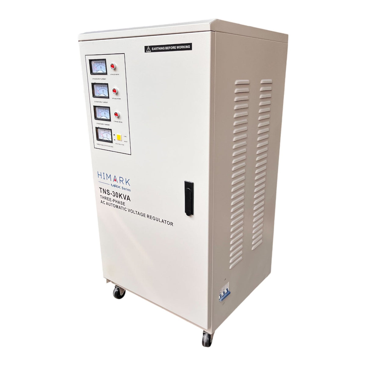 Himark 30KVA 380V AVR 3 Phase Series 1 x 176V-264V AC Input and 1 x 220V Output MCB TNS-30KVA (380V) Electx electrical Supply