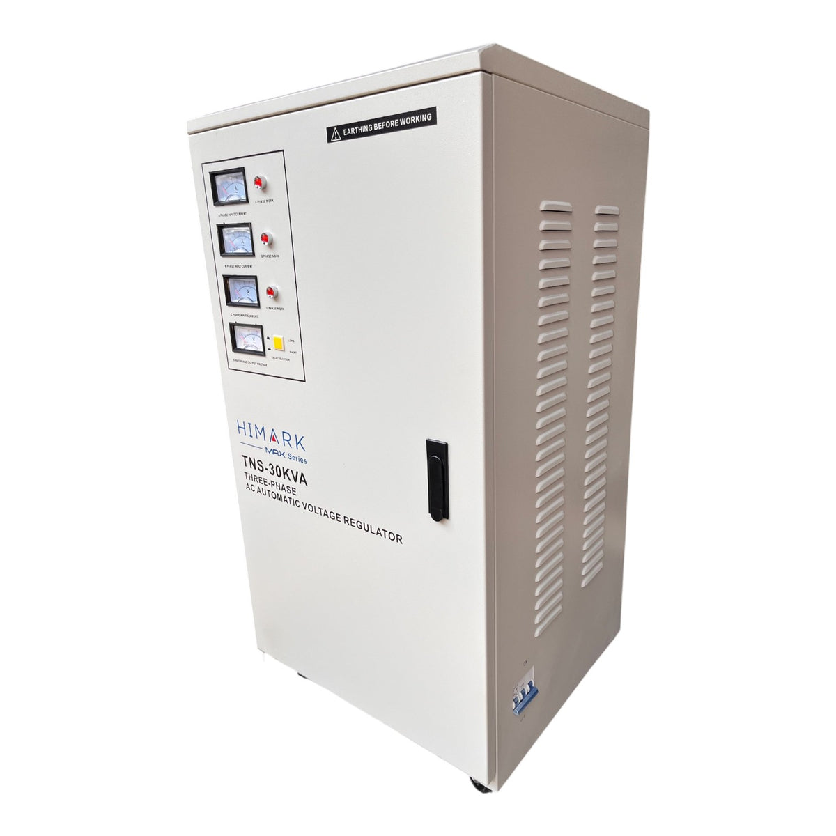 Himark 30KVA 380V AVR 3 Phase Series 1 x 176V-264V AC Input and 1 x 220V Output MCB TNS-30KVA (380V) Electx electrical Supply