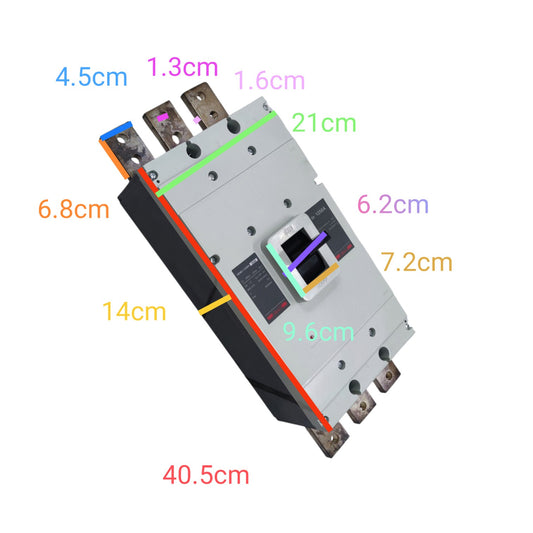 Himel 1250A 3 Pole 85KAIC 220V Molded Case Circuit Breaker 50KAIC 415V Industrial Circuit Breaker MCCB HDM31250N125033SXX Electx Electrical Supply