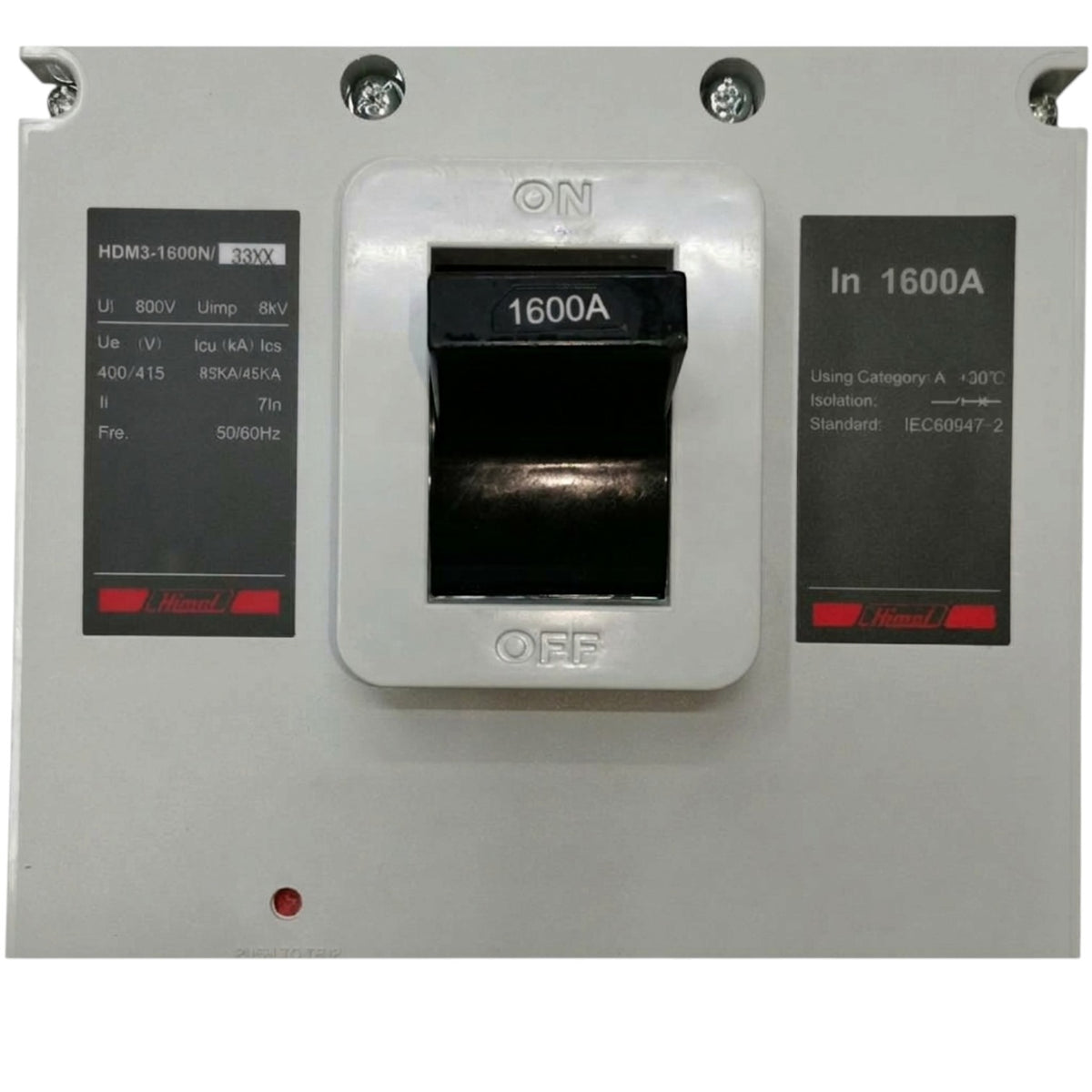 Himel 1600A 3 Pole 85KAIC 220V Molded Case Circuit Breaker 50KAIC 415V Industrial Circuit Breaker MCCB HDM31600N160033SXX Electx Electrical Supply 12