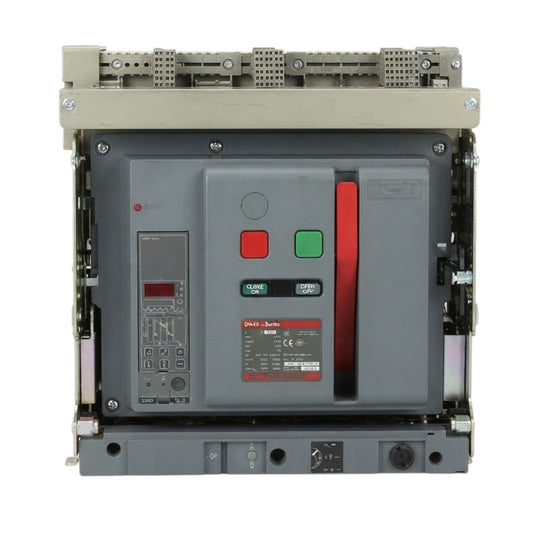 An industrial electrical switchgear unit, specifically a DCS series breaker, shown from the front against a plain white background.