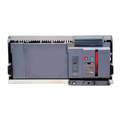 A Siemens modular electrical drive module, specifically the S-720 series, featuring a gray metal chassis with a control panel on the right side containing red, green, and indicator lights.