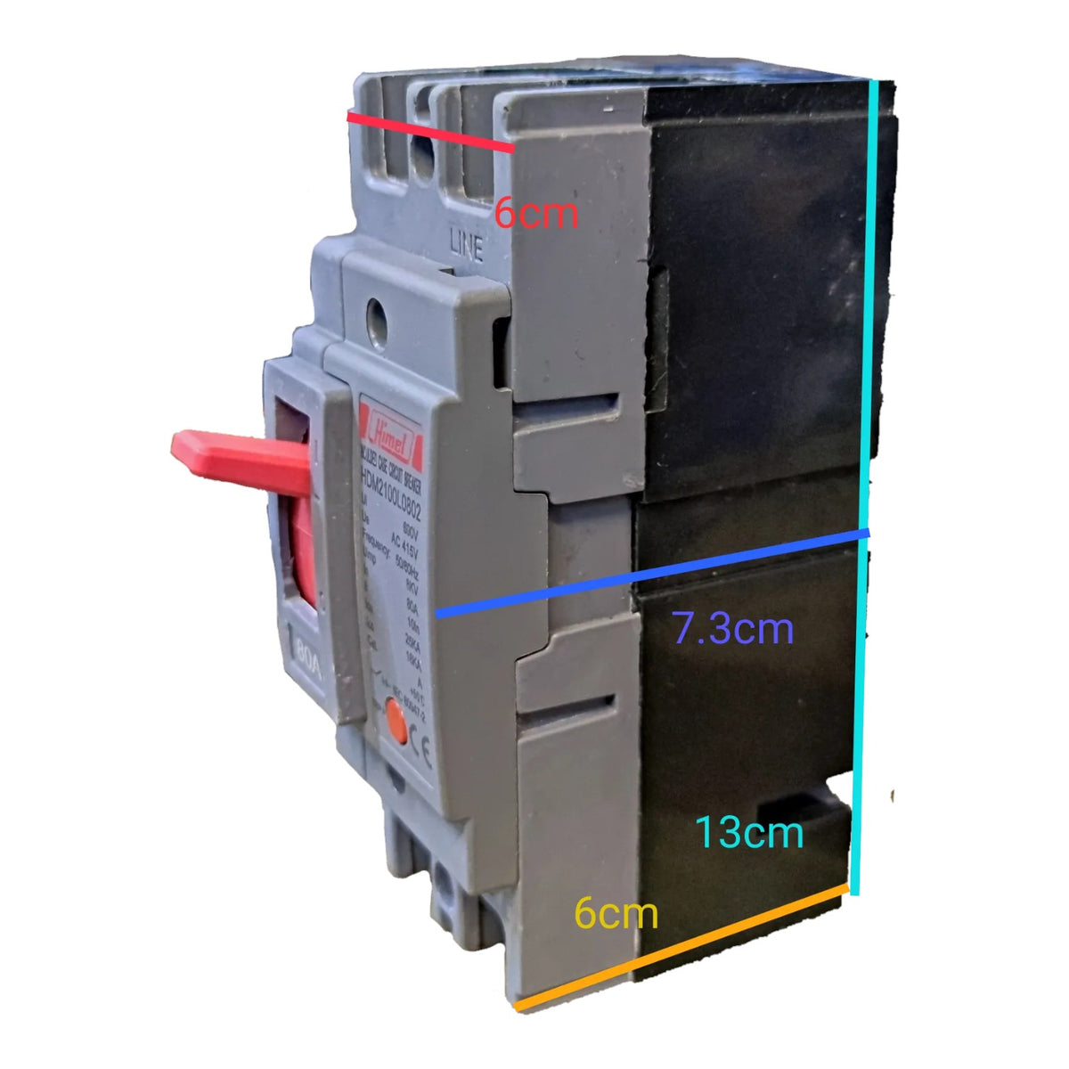 Himel 32A 2 Pole Molded Case Circuit Breaker 30 KAIC 250V MCCB Industrial Circuit Breaker HDM2125L0322 Electx Electrical Supply