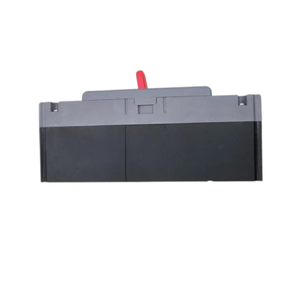 A dark gray and black plastic battery or adapter component with a small red tab on top, shown against a plain white background.