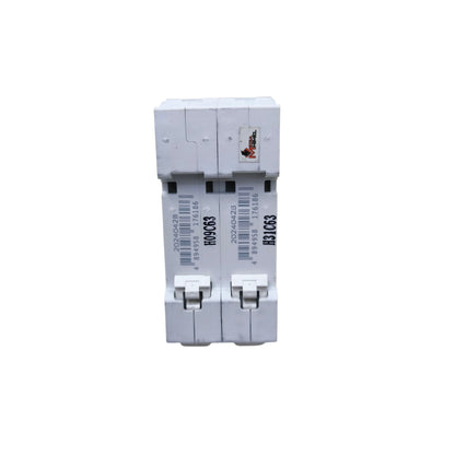 Electrical breaker on a white background
