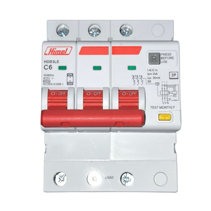 Himel electrical circuit breaker on a white background