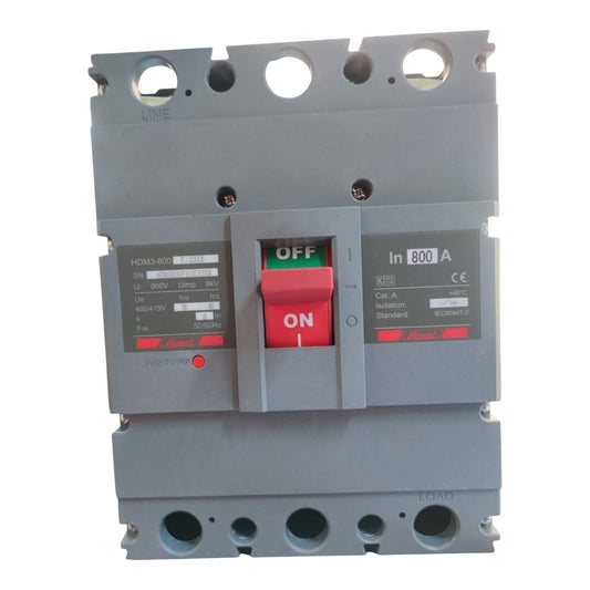 Himel 800A 3P 50KAIC 415V Industrial Circuit Breaker MCCB 3 Phase Molded Case Circuit Breaker 25KAIC 220V Electx Electrical Supply