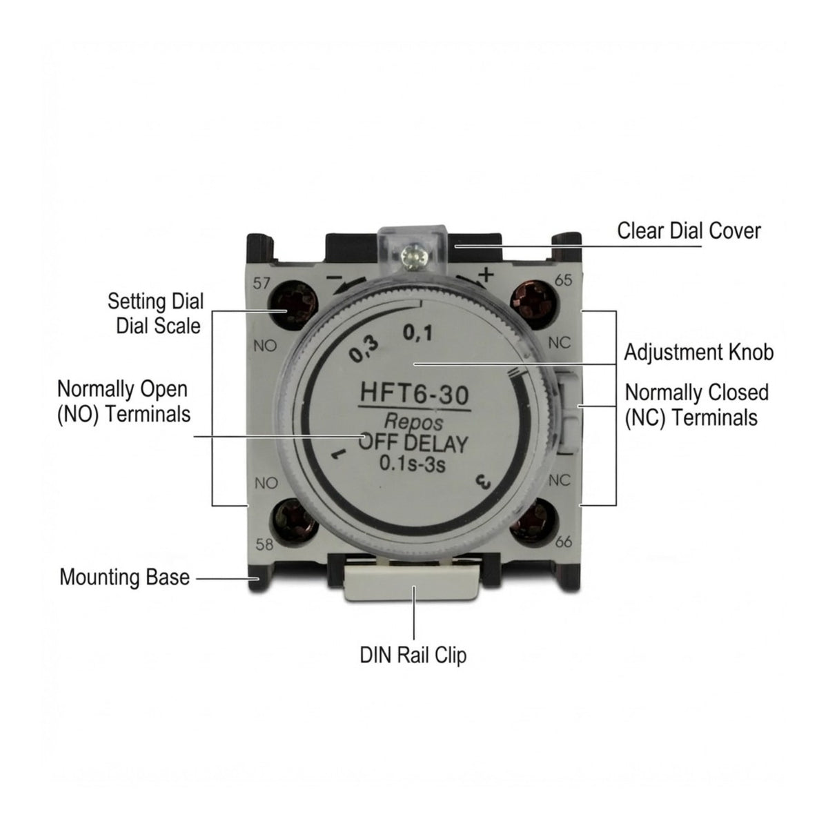 Himel Air Delayed Head for Magnetic Contactor HFT6-30