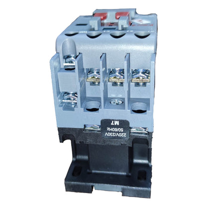Electrical contactor on a white background