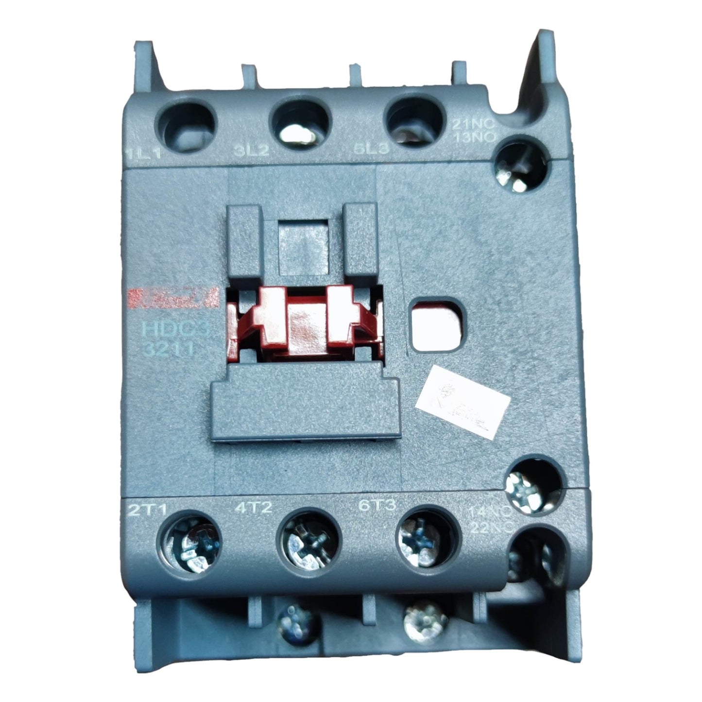 Electrical contactor on a white background