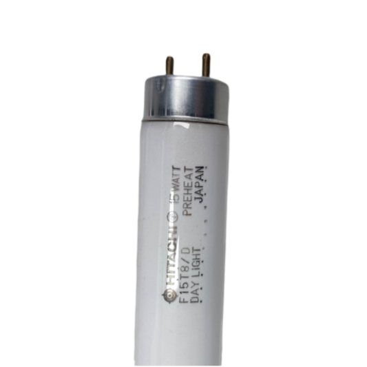 Hitachi 15W T8 daylight fluorescent tube with preheat design for bright illumination