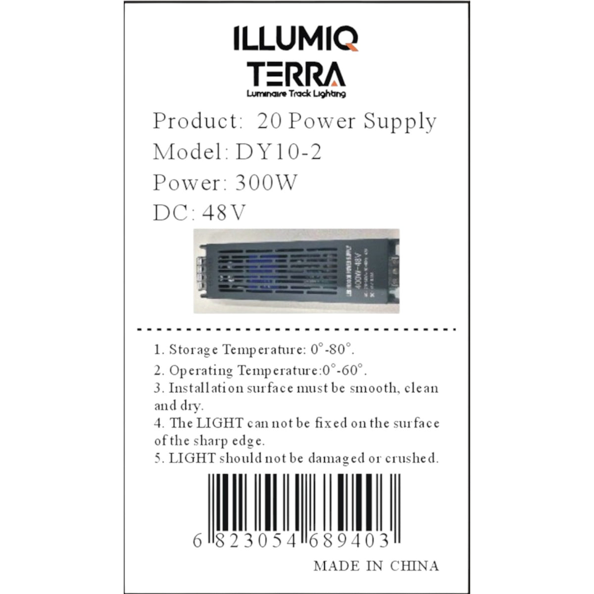 ILLLUMIQ TERRA 300W LED Track Light Power Supply 48VDC Series 20 - photo 3