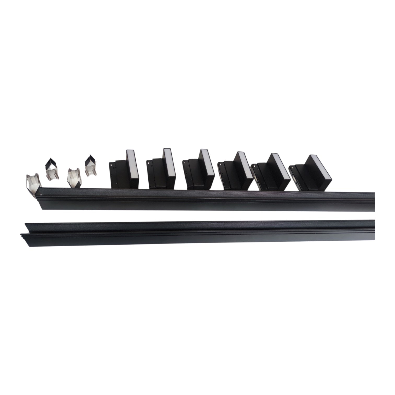 Black metal blade with multiple spikes on a white background