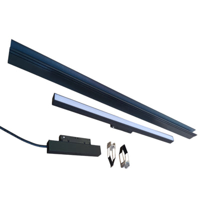 ILLUMIQ TERRA Magnetic Track Light 1 Meter 26mm with 1Pc 24W LED Flood Track Light 220V Cool White 4000K
