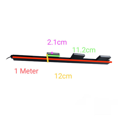 ILLUMIQ TERRA Magnetic Track Light 1 Meter 50mm with 3pcs 6W LED Foldable Flood Track Light Warm White 3000K 220V