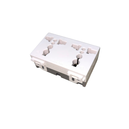 Omni Duplex Universal Outlet with Ground 16A 250V Designer Series Ivory DWU-402I