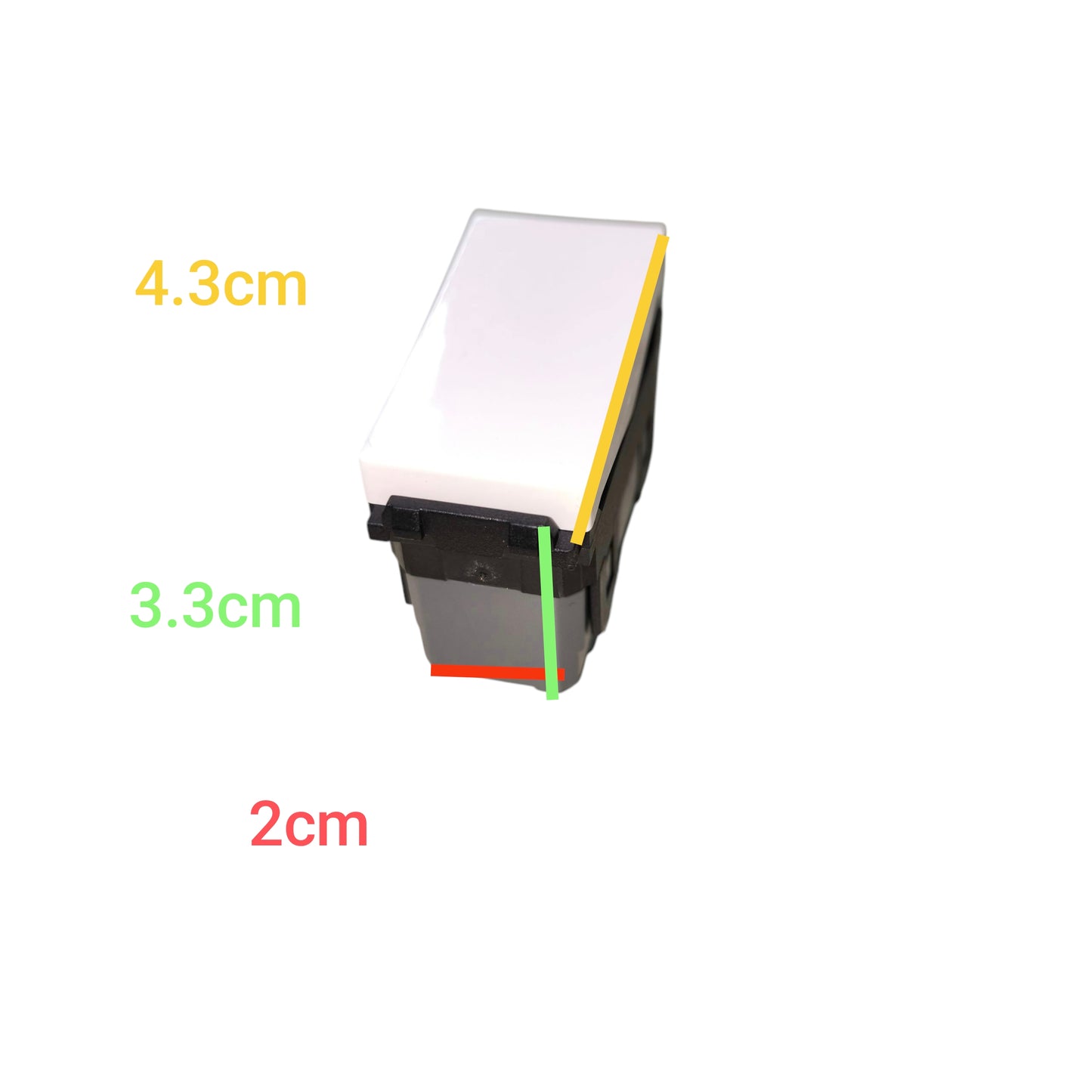Omni 3 Way Switch Designer Series Ivory 10A 250V DWS-223I