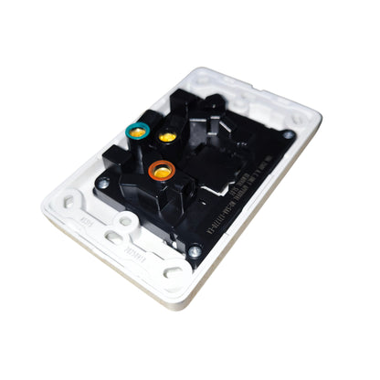 2 Gang Type I Outlet with Switch 10A 220V with Face Plate