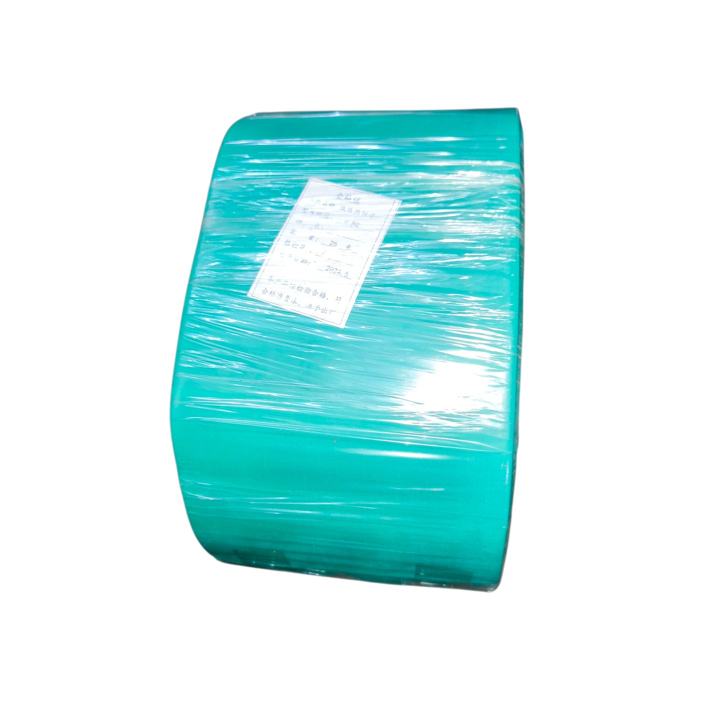 Heat Shrinkable Tube 80mm Green 1 Meter Per Order 125 Degrees Celsius 2:1 Ratio 1000V Insulation 25 Meters Per Roll