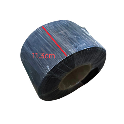 Heat Shrinkable Tube 70mm Black 1 Meter Per Order 125 Degrees Celsius 2:1 Ratio 1000V Insulation 25 Meters Per Roll