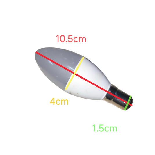 Glolux 5.5W LED Candle Bulb B15 Socket Warm White 3000K 470 Lumens Non- Dimmable