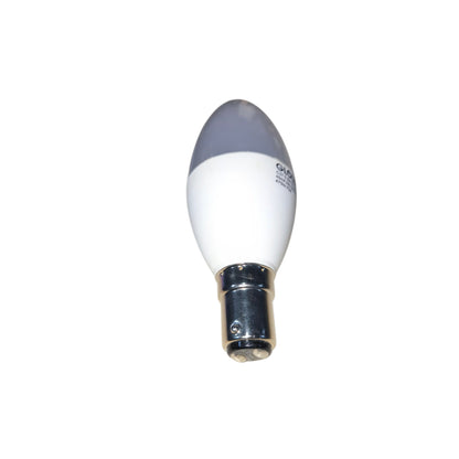 Glolux 5.5W LED Candle Bulb B15 Socket Cool White 4000K 470 Lumens Non-Dimmable