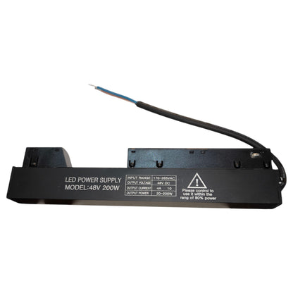 LED power supply with wiring on a white background