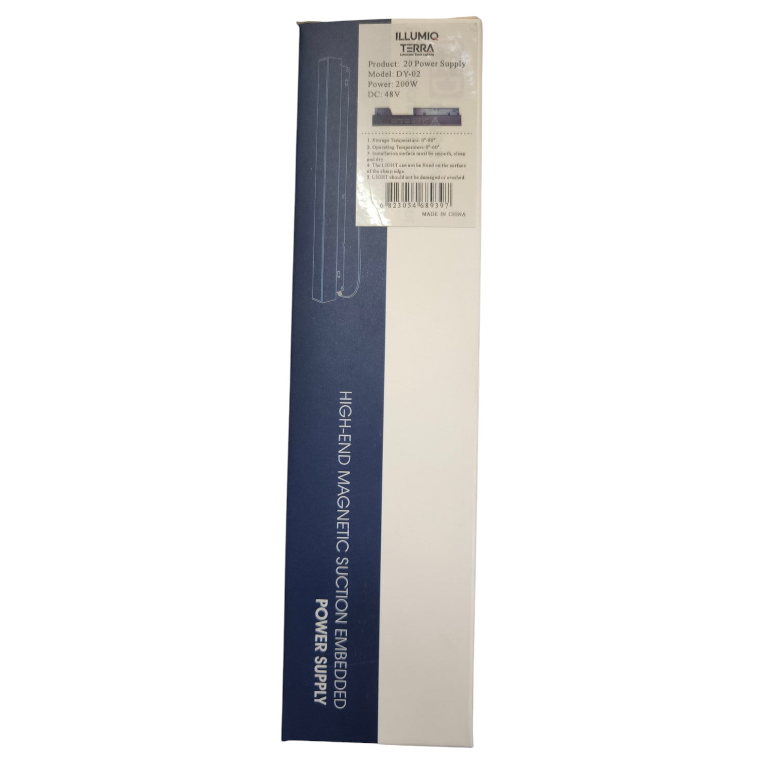 Illumo Terra power supply packaging on a white background