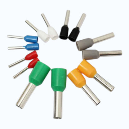 Insulated Cord End Sleeve, Ferrule Terminal Connectors 6MM AWG #10 Black