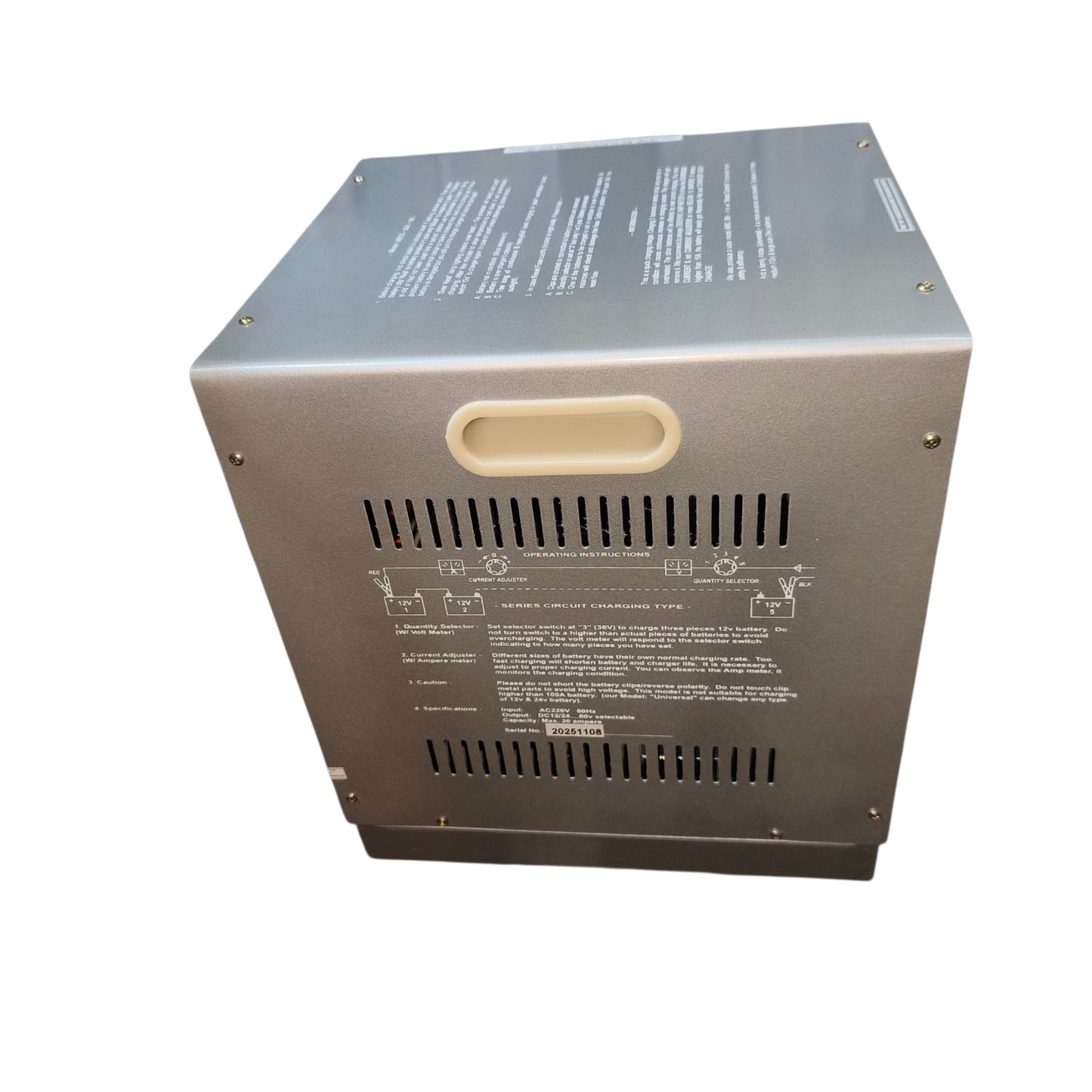 Izuki 30A Multiple Battery Charger 5pcs - 12V with Ampere Meter MBC-5-20A Electx Electrical SUpply