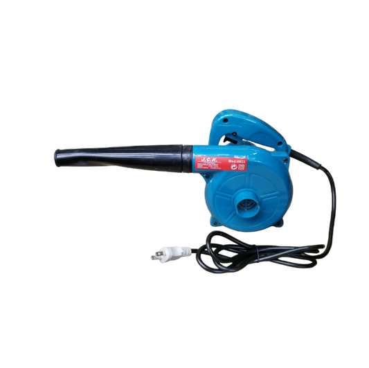 JC Kawasaki blue power tool blower with 500watts 220volts 16000rpm specifications and attached power cord