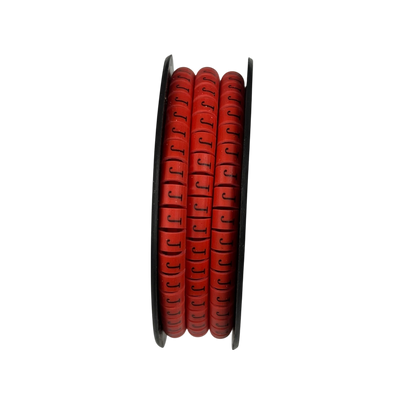 Grippes (J) Cable Marker Red 5.0mm to 7.2mm 350pcs