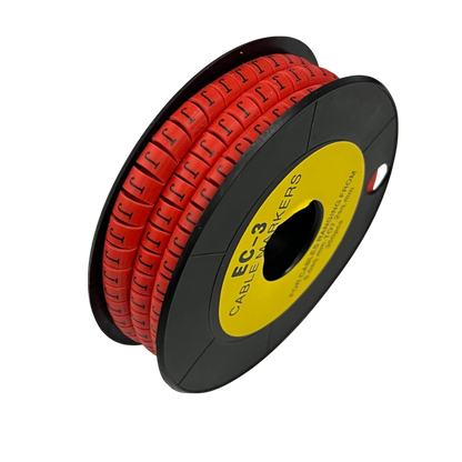 Grippes (J) Cable Marker Red 5.0mm to 7.2mm 350pcs