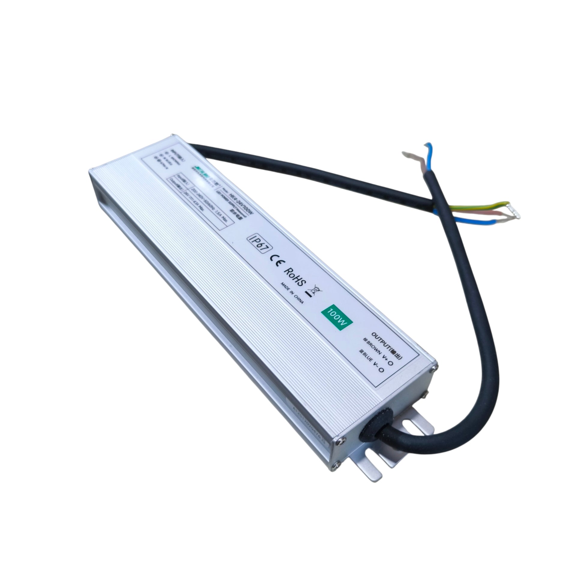 LED driver with cables on a white background