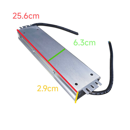 Rectangular metal component with dimensions labeled on a white background