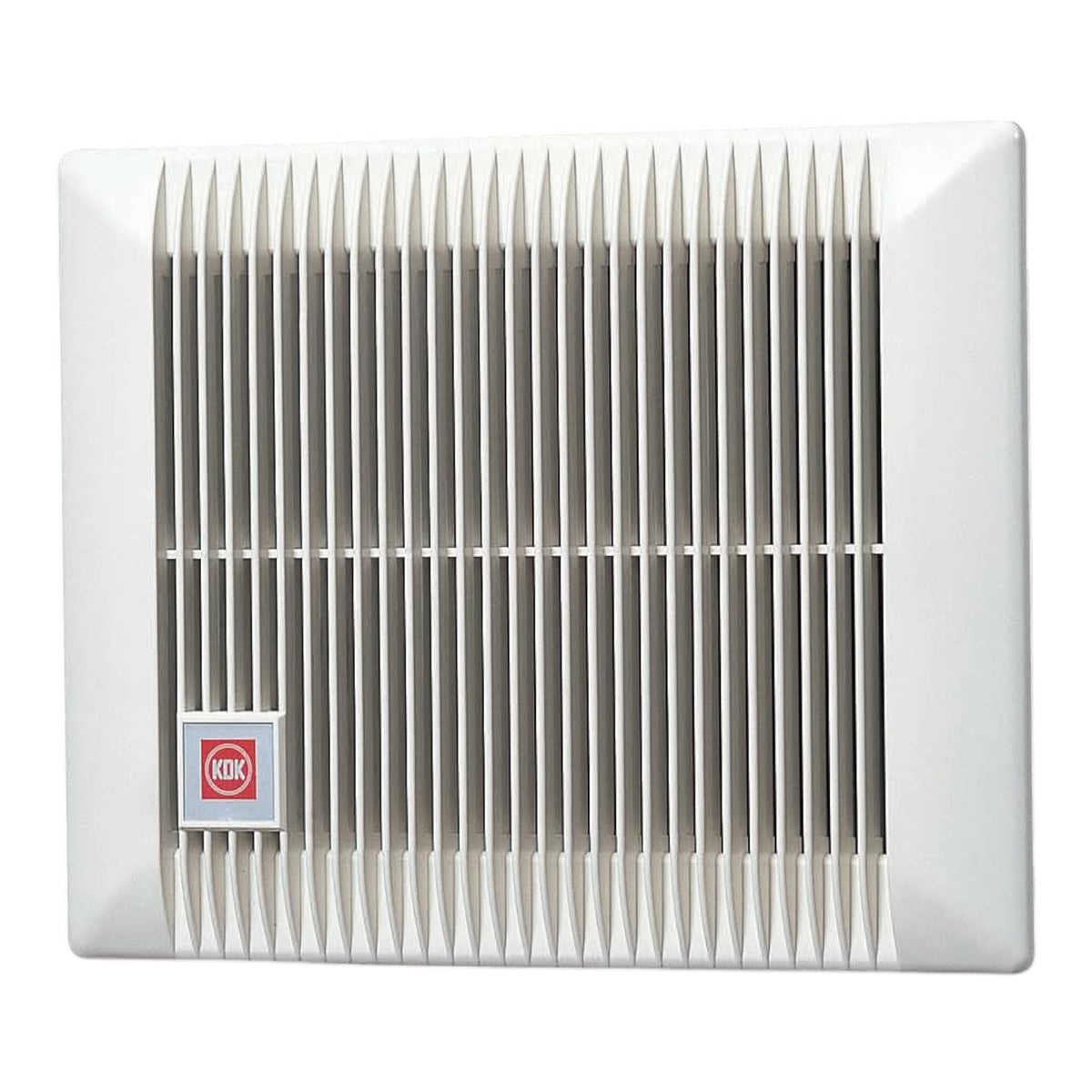 A white KODK wall-mounted radiant panel heater with a front grille and a small red brand logo badge, shown against a plain white background.